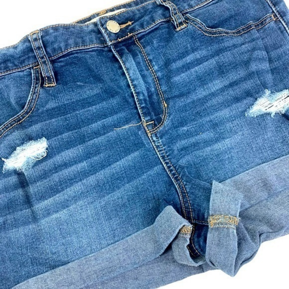 BULLHEAD Distressed Denim Jean Shorts‎